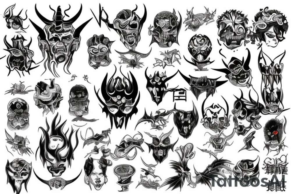 satan tattoo idea