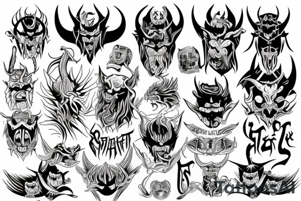 satan tattoo idea