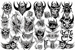 satan tattoo idea