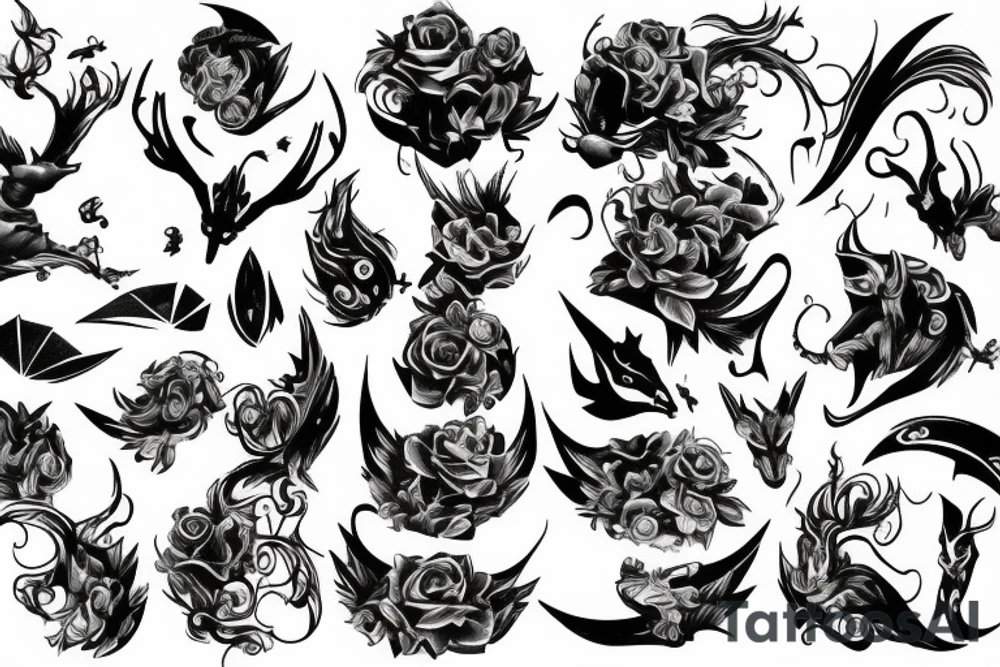 Capricon with cinema interest tattoo idea