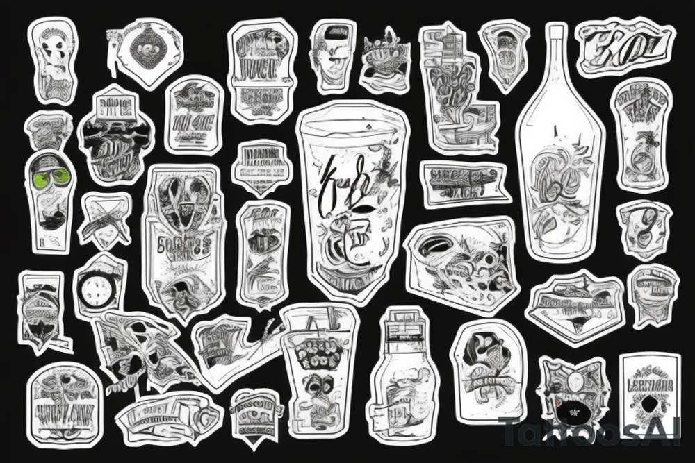 A glass can only spill what it contains tattoo idea