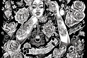 If ever you come near I’d hold up high a mirror, I could never show you anything as beautiful as you tattoo idea