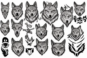 Wolf soldier tattoo idea