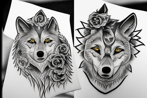 Wolf soldier tattoo idea