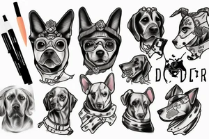 Dog soldier tattoo idea
