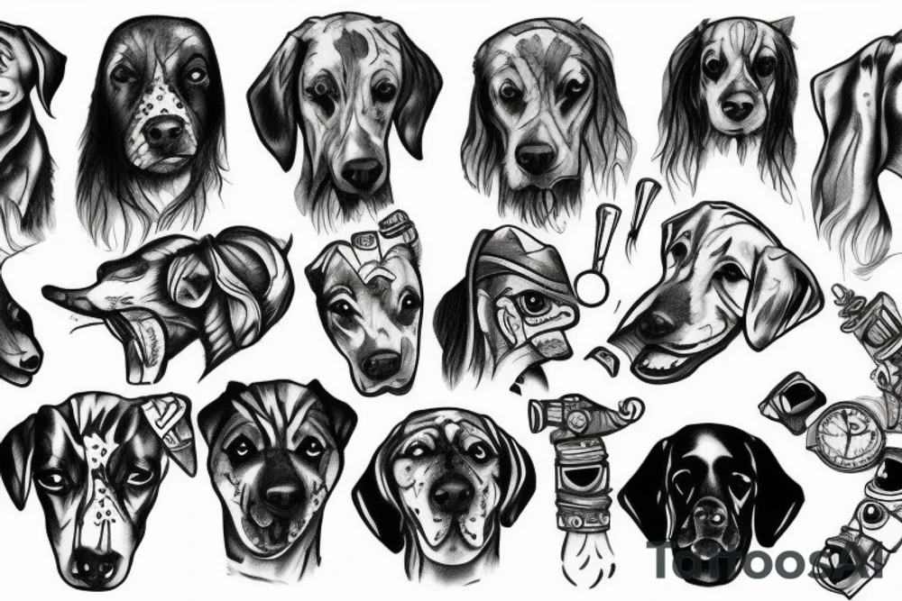 Dog soldier tattoo idea