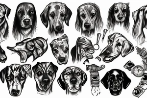 Dog soldier tattoo idea