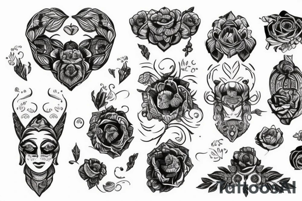Хоррор, волк с открытой пастью, в профиль tattoo idea