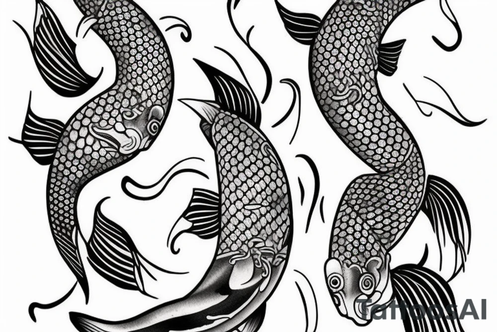 Koi fish tattoo idea