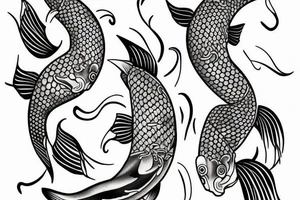 Koi fish tattoo idea