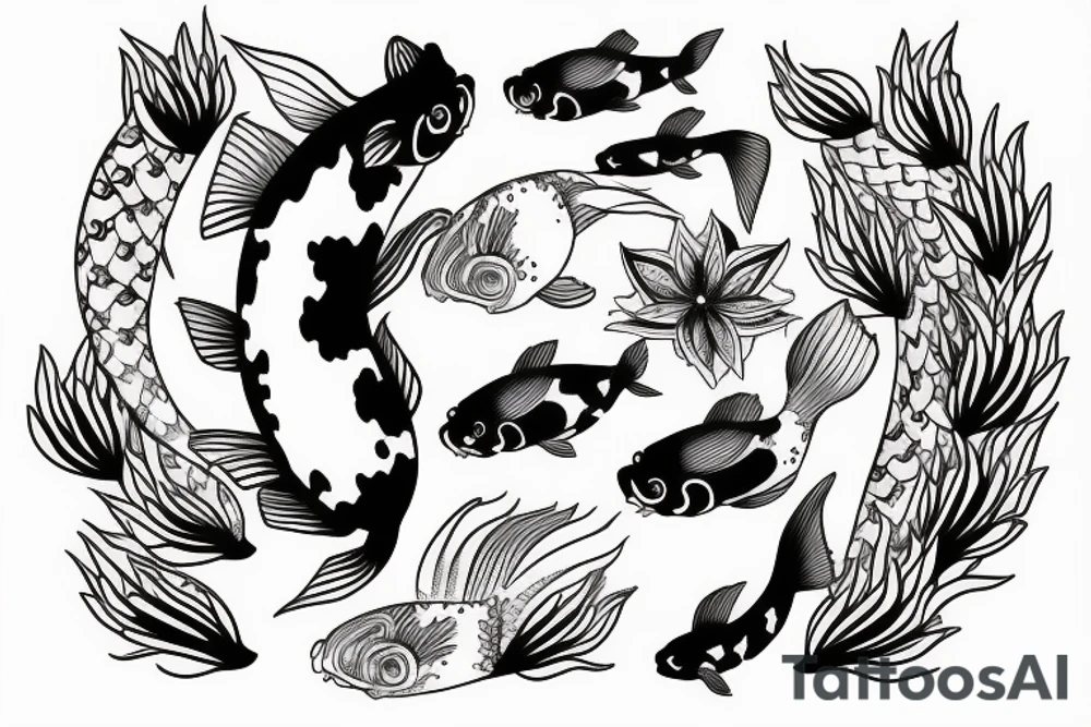 Koi fish tattoo idea