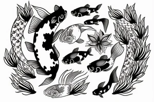 Koi fish tattoo idea