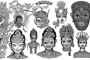 Khmer start tattoo idea