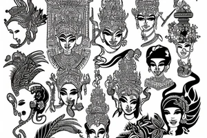 Khmer start tattoo idea