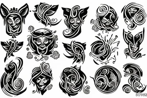 Gemini tattoo idea
