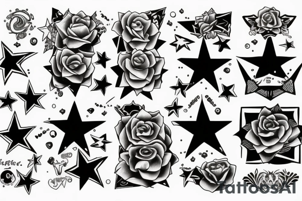 Star sign Gemini tattoo idea