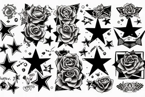 Star sign Gemini tattoo idea