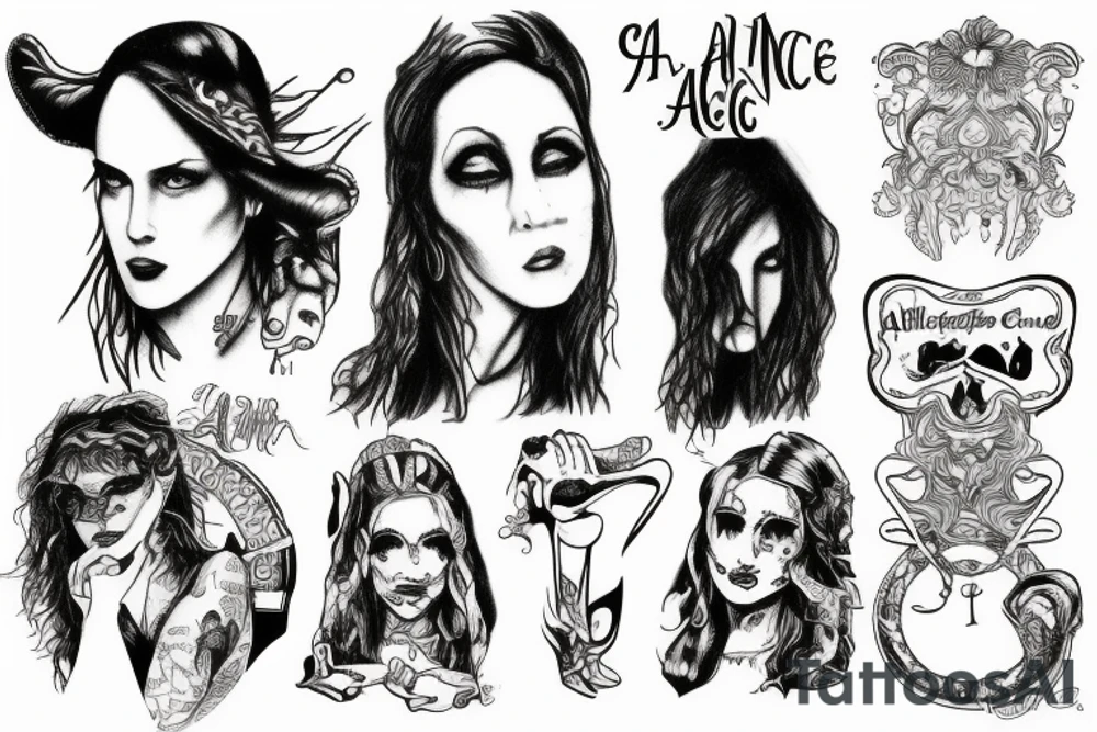 Alice in Chains tattoo idea