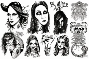 Alice in Chains tattoo idea