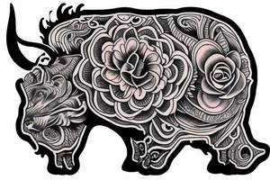 buffalo on hand tattoo idea