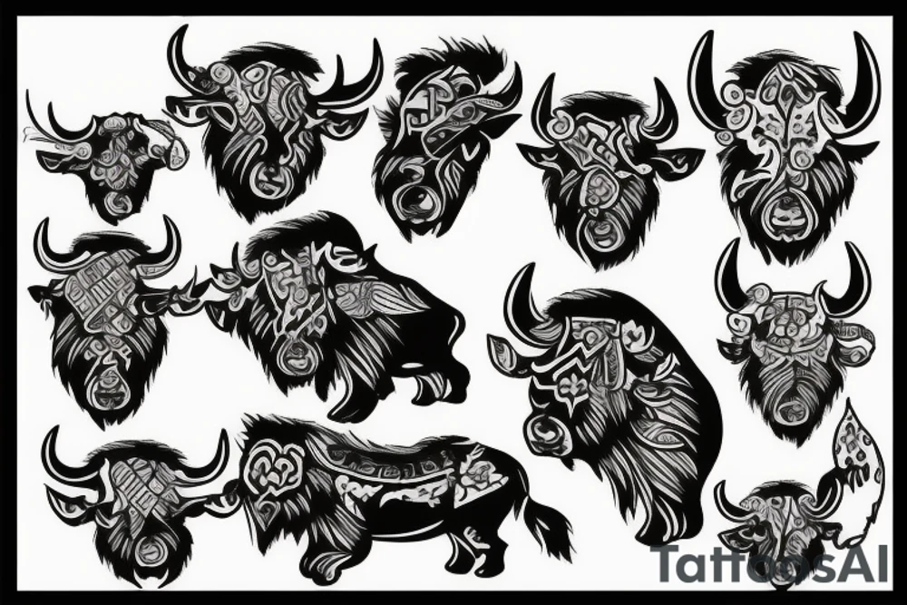 buffalo tattoo idea