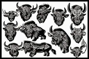 buffalo tattoo idea