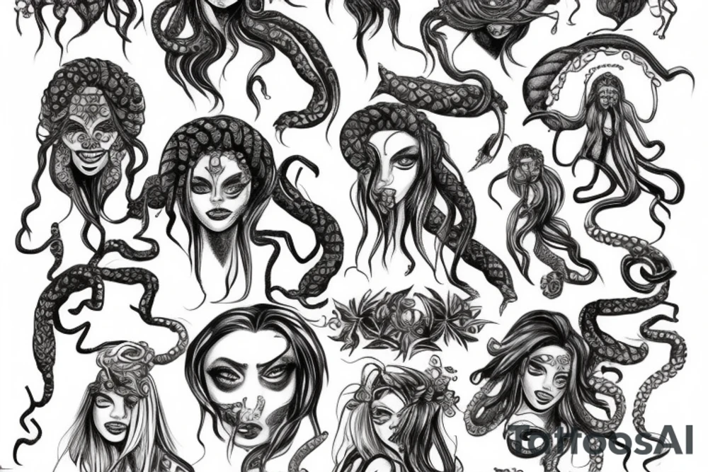 medusa gorgon tattoo idea