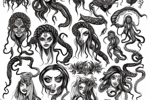 medusa gorgon tattoo idea