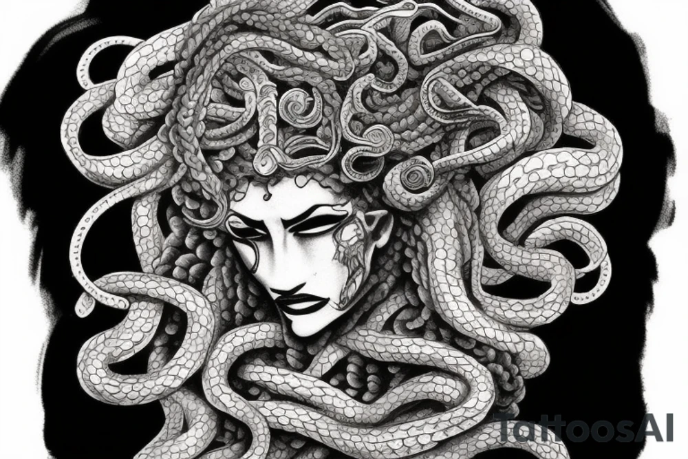 medusa gorgon tattoo idea