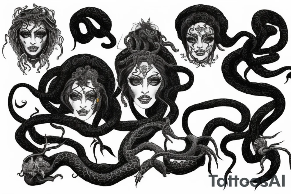 medusa gorgon tattoo idea
