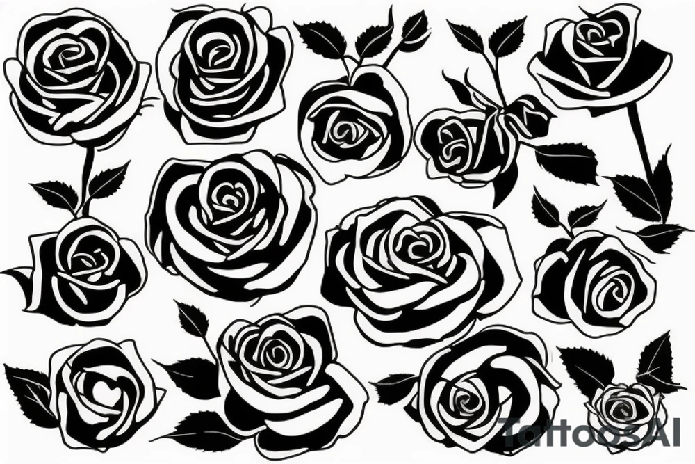 rose tattoo idea