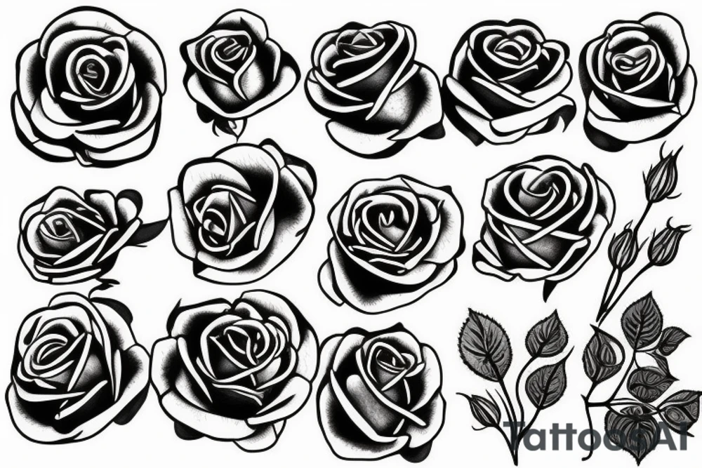 rose tattoo idea