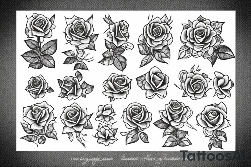 rose tattoo idea