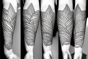 Three magnolia flowers in thin lines tattoo idea