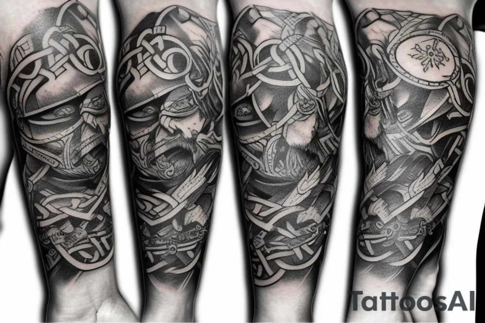 viking tattoo sleeve tattoo idea