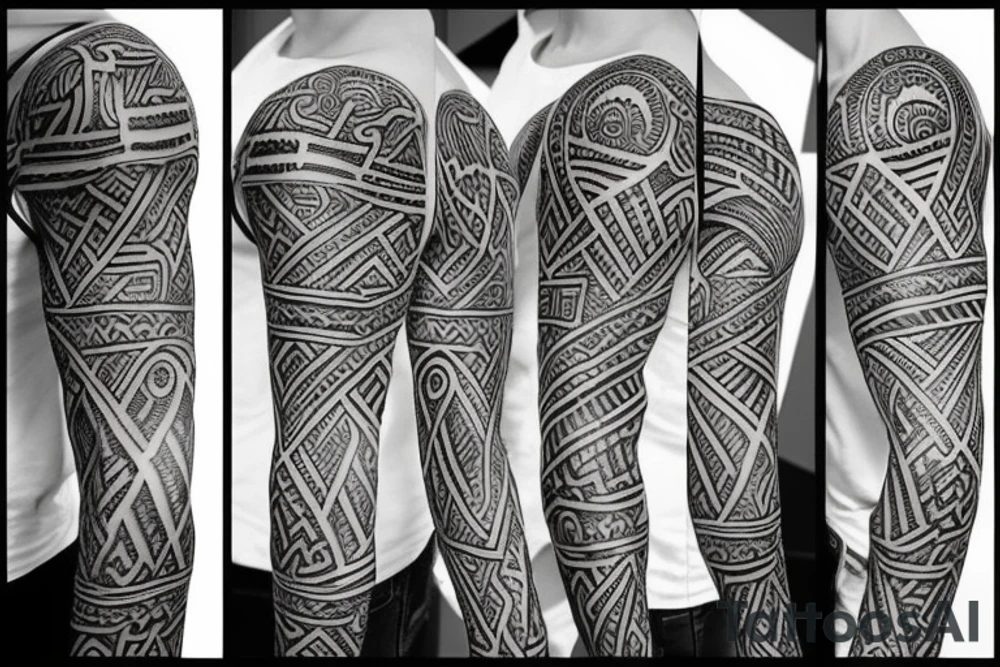 viking tattoo sleeve tattoo idea