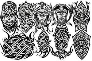 viking tattoo sleeve tattoo idea