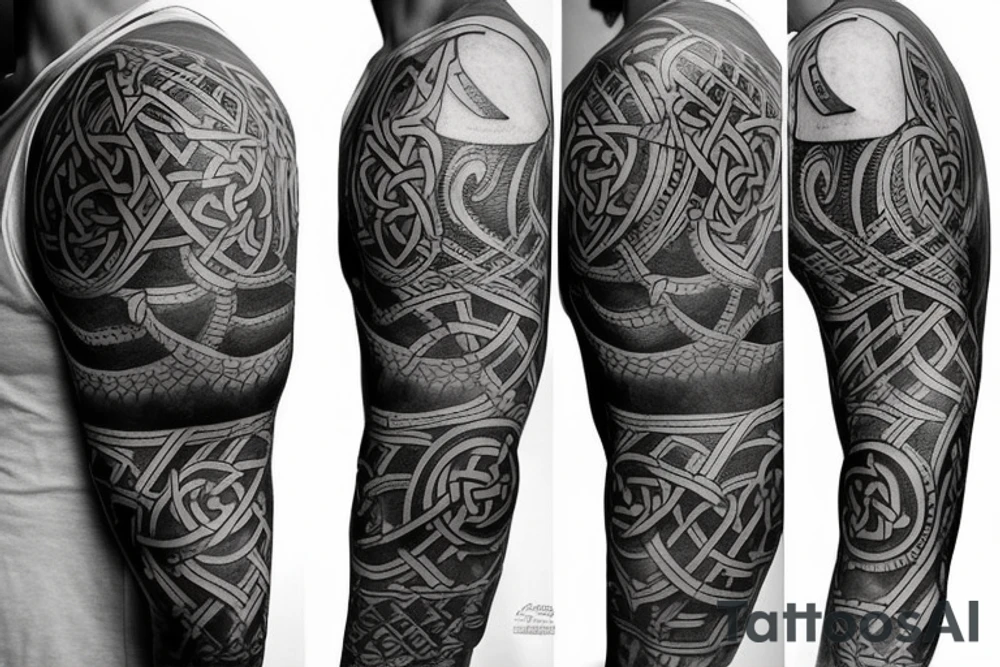 viking tattoo sleeve tattoo idea