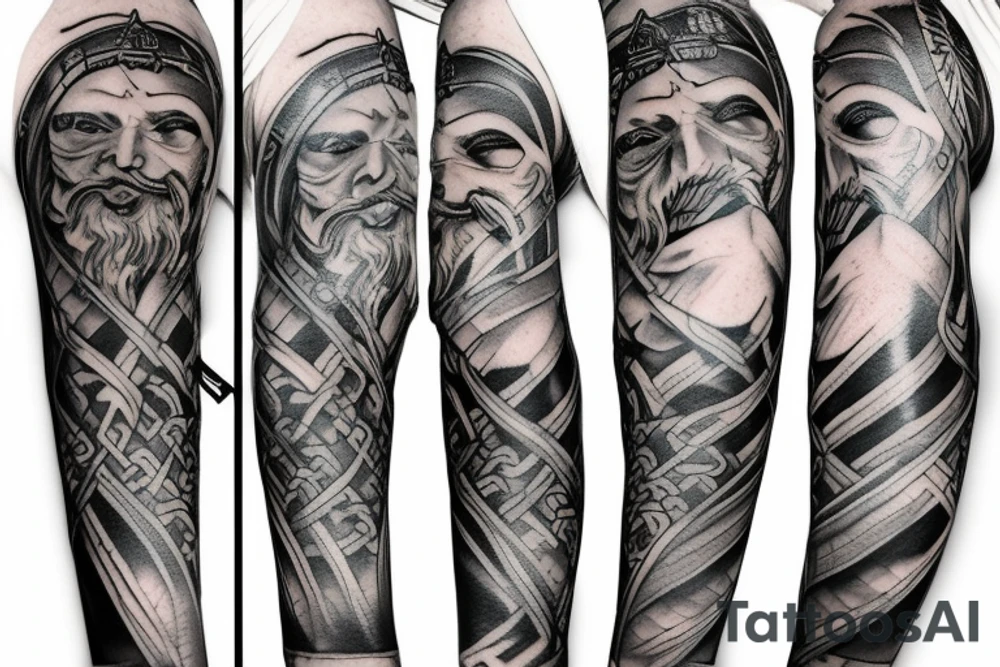 viking tattoo sleeve tattoo idea
