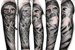 viking tattoo sleeve tattoo idea