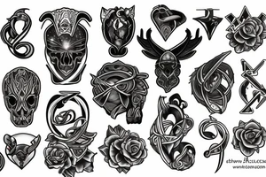 Cancer and aries tattoo idea