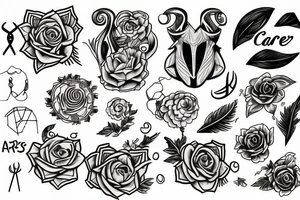 Cancer and aries tattoo idea