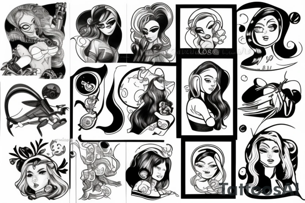 rocket girl tattoo idea