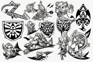Legend of zelda wind waker tattoo idea