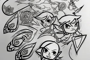 Legend of zelda wind waker tattoo idea