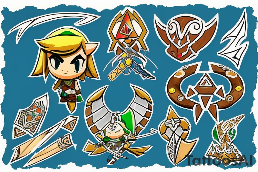 Legend of zelda wind waker tattoo idea