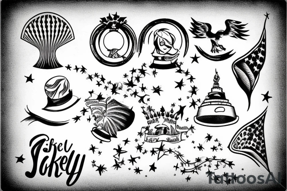 Freedom Liberty America Simple tattoo idea