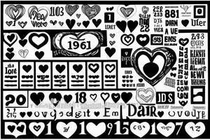 1962 and 1973 with a heart in between. Below each date dotted lines to the dates 1992, 1995, 1998, and 2003 tattoo idea