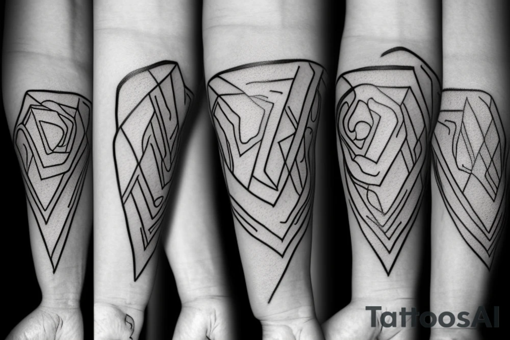 heartbeat line with the words 'Ally' and 'Ash' on forearm tattoo idea