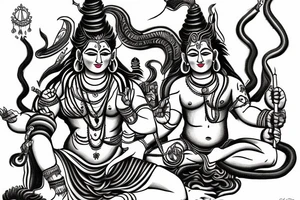 Lord Shiva Destroying The Fabric Of Reality tattoo idea